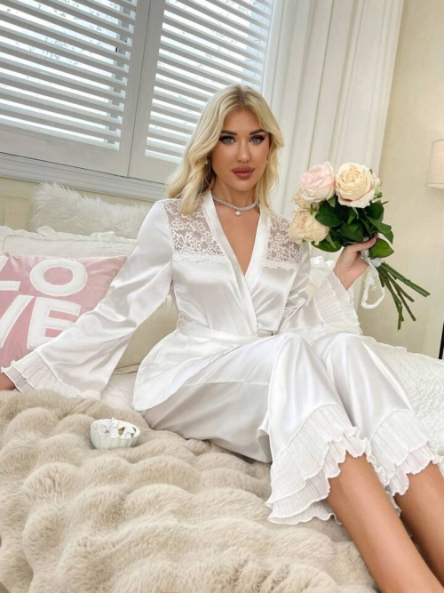 REF 64 Pyjama femme | SATIN, DENTELLE